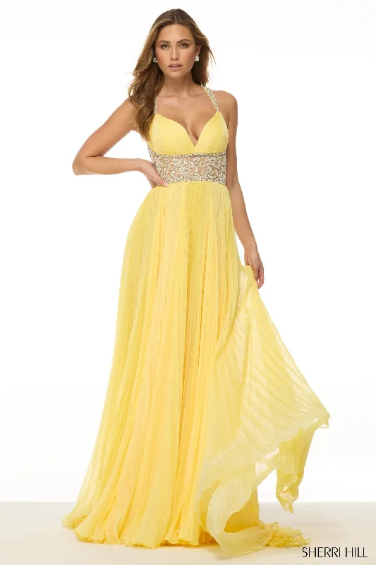 formal dresses with embroidered beadwork for luxury appeal --57054