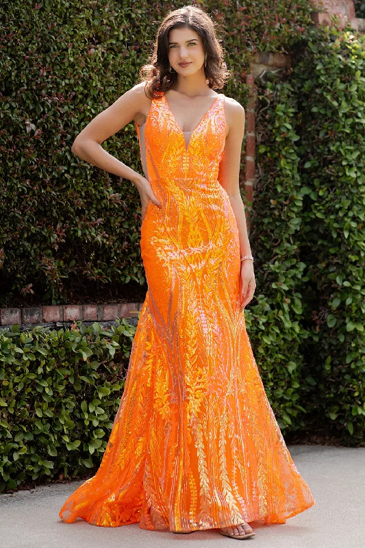 formal dresses for evening galas with sequin embellishments --Sequin Print Fitted Sleeveless Gown by Cinderella Couture 8182J formal dresses for evening galas with sequin embellishments --Sequin Print Fitted Sleeveless Gown by Cinderella Couture 8182J