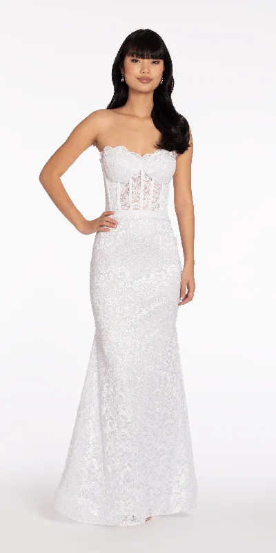 formal dresses with antimicrobial fabric for sensitive skin --Sweetheart Glitter Floral Lace Corset Trumpet Dress formal dresses with antimicrobial fabric for sensitive skin --Sweetheart Glitter Floral Lace Corset Trumpet Dress