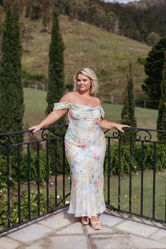 cocktail dresses with floral patterns for spring events --Esther Midi Dress - Multi