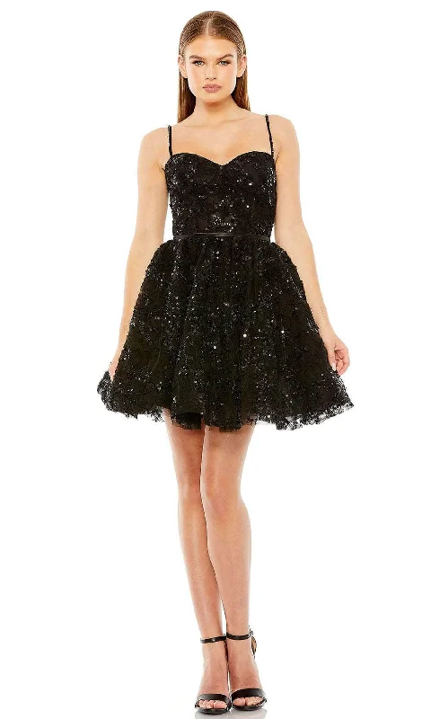Mac Duggal 20641 - Sleeveless Sequined Cocktail Short Prom Dress