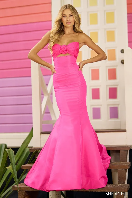 chiffon formal dresses for summer weddings outdoor --56058