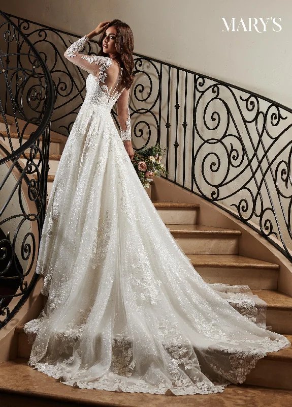 GPT-3.5 TurboLong Sleeve Bridal Gown by Mary's Bridal MB3079