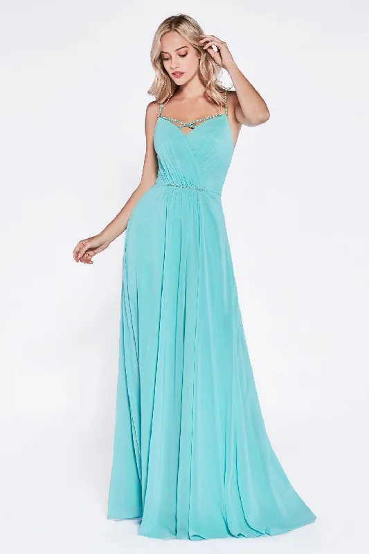 Wedding guest dresses with elegant draping for a sophisticated look -Long Sweetheart Chiffon Dress by Cinderella Divine CH522 Wedding guest dresses with elegant draping for a sophisticated look -Long Sweetheart Chiffon Dress by Cinderella Divine CH522