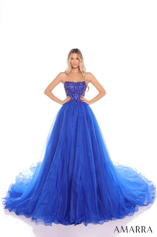 formal dresses for teenagers with modest necklines --Organza Strapless A-line Gown by Amarra 88440 formal dresses for teenagers with modest necklines --Organza Strapless A-line Gown by Amarra 88440
