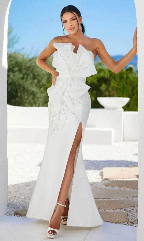 Terani Couture 241E2411 - Embellished Bow Evening Dress
