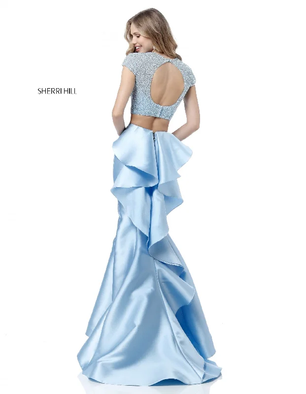 How to dress up a two piece skirt set with heels- -51624