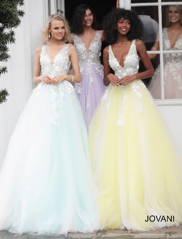 formal dresses for cruise vacations in wrinkle-resistant fabric --Tulle Sleeveless A-line Gown by Jovani 55634 formal dresses for cruise vacations in wrinkle-resistant fabric --Tulle Sleeveless A-line Gown by Jovani 55634