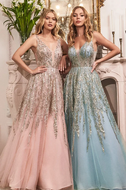 cocktail dresses with satin fabric for smooth texture --Beaded Sleeveless Gown by Cinderella Divine C135 cocktail dresses with satin fabric for smooth texture --Beaded Sleeveless Gown by Cinderella Divine C135