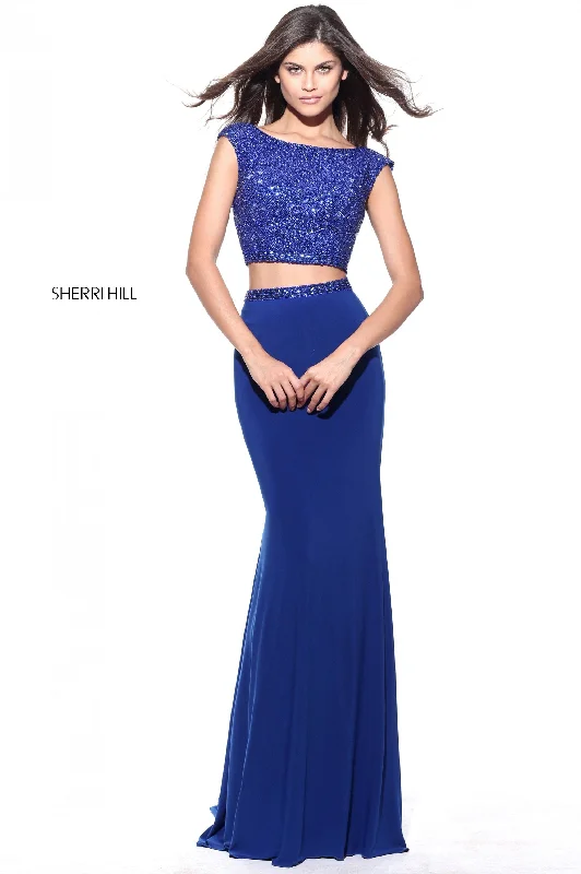 Two piece skirt sets with V-neck tops for a flattering look- -51125
