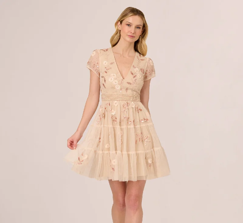 Perfect dresses for a wedding guest attending a winter wedding -Cap Sleeve Pearly Sequin Cocktail Dress In Pale Pink Perfect dresses for a wedding guest attending a winter wedding -Cap Sleeve Pearly Sequin Cocktail Dress In Pale Pink