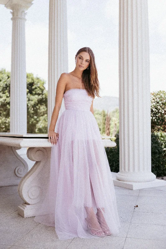 formal dresses for winter weddings with velvet and long sleeves --Anabella Strapless Maxi Dress - Pale Pink formal dresses for winter weddings with velvet and long sleeves --Anabella Strapless Maxi Dress - Pale Pink