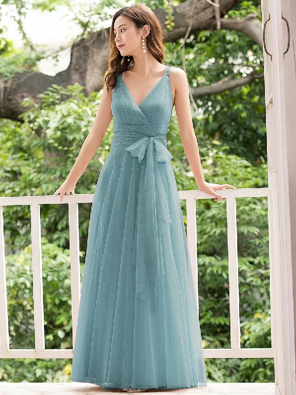 Beautiful and elegant dresses for every celebration -Floor Length Sleeveless Wholesale Tulle Bridesmaid Dresses Beautiful and elegant dresses for every celebration -Floor Length Sleeveless Wholesale Tulle Bridesmaid Dresses