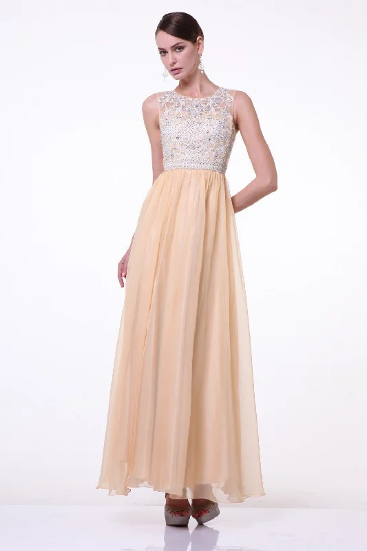 cocktail dresses with embroidered sleeves for elegance --Beaded Long Sleeveless Illusion Dress by Cinderella Divine J710 cocktail dresses with embroidered sleeves for elegance --Beaded Long Sleeveless Illusion Dress by Cinderella Divine J710
