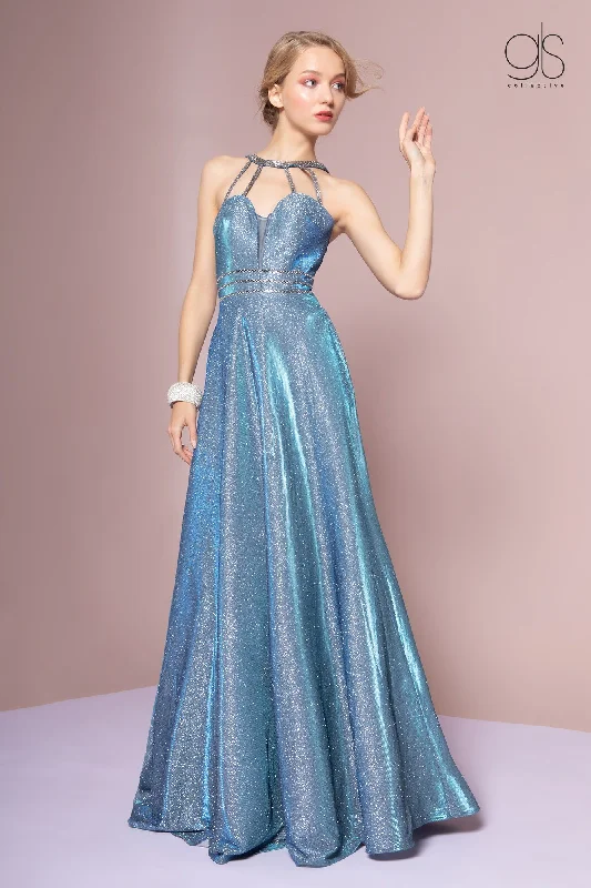 cocktail dresses with asymmetrical hemlines for trendy looks --Long Iridescent Glitter Dress with Pockets by Elizabeth K GL2672 cocktail dresses with asymmetrical hemlines for trendy looks --Long Iridescent Glitter Dress with Pockets by Elizabeth K GL2672