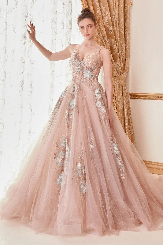 cocktail dresses with embroidered sleeves for elegance --Andrea and Leo A0893 Dress