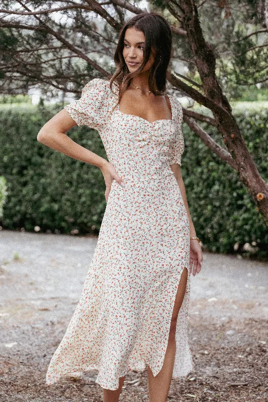 Stylish graduation dresses for a memorable graduation day -Franklin Dress - Cream Floral Stylish graduation dresses for a memorable graduation day -Franklin Dress - Cream Floral