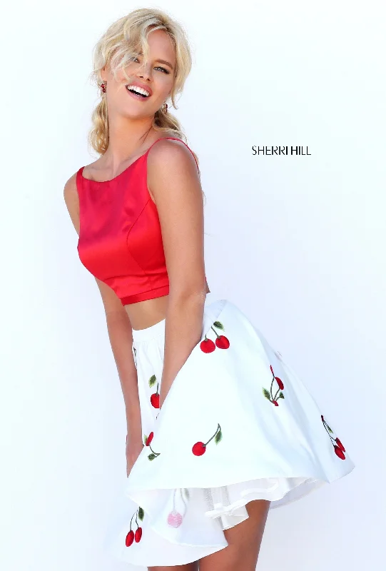 red/ivory