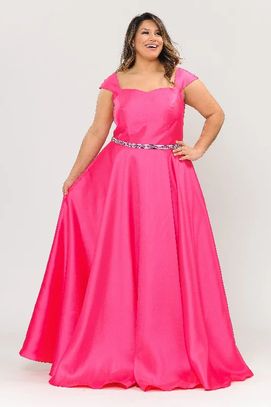 Bohemian wedding guest dresses for beach ceremonies -Plus Size Long Cap Sleeve Dress with Corset Back by Poly USA W1104 Bohemian wedding guest dresses for beach ceremonies -Plus Size Long Cap Sleeve Dress with Corset Back by Poly USA W1104