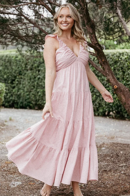 Spring dresses with off-the-shoulder designs for a romantic vibe -Susie Maxi Dress - Pink Spring dresses with off-the-shoulder designs for a romantic vibe -Susie Maxi Dress - Pink
