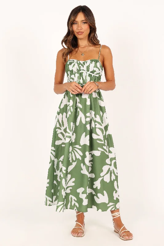 Spring dresses for outdoor events and picnics -Payton Midi Dress - Khaki
