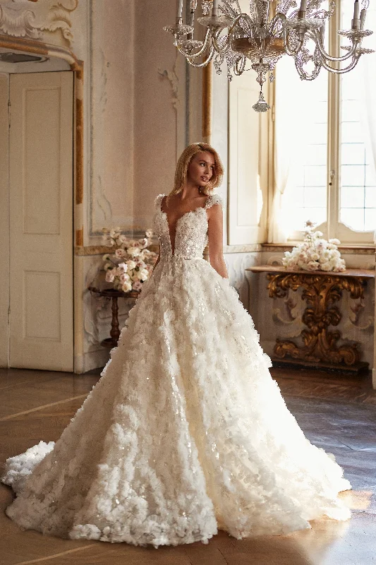 Traditional bridal dresses with modern touches -81090