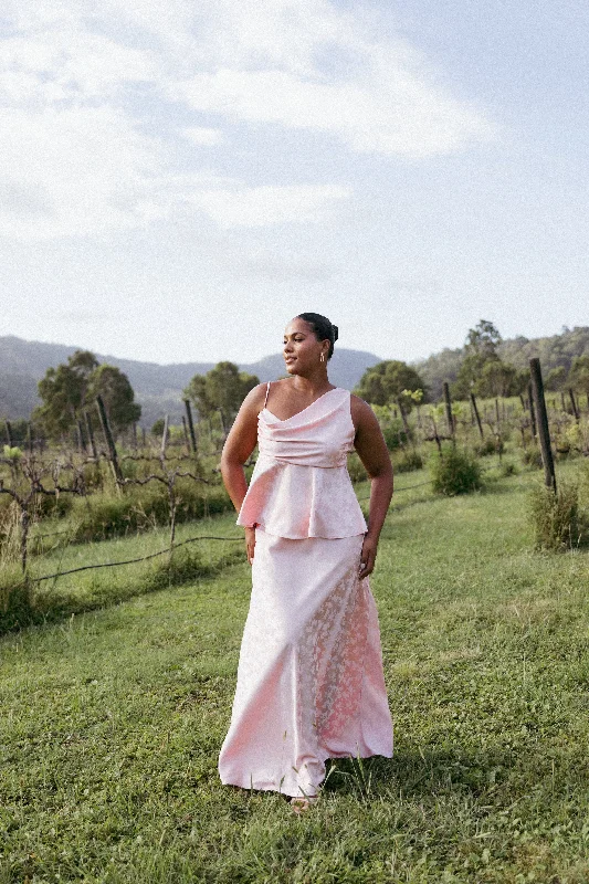 mismatched bridesmaid dresses in coordinating colors for boho weddings --Alysa Skirt Set - Blush mismatched bridesmaid dresses in coordinating colors for boho weddings --Alysa Skirt Set - Blush