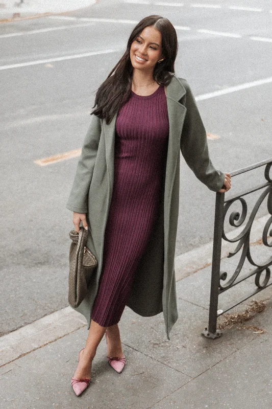 Elegant off-shoulder dresses for black-tie events -Brighton Maxi Dress - Plum