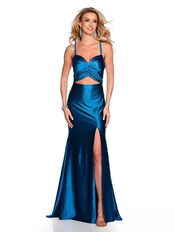 cocktail dresses with embroidered sleeves for elegance --Long Evening Dress by Dave and Johnny 11612