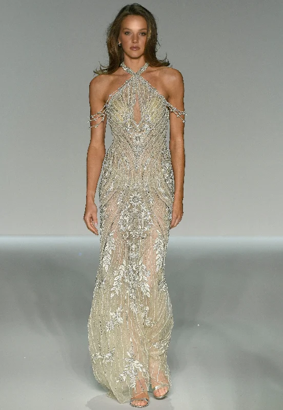 formal dresses for beach weddings with lightweight fabrics --56555