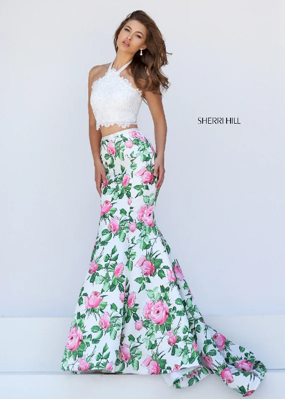 How to pair accessories with two piece skirt sets- -50398