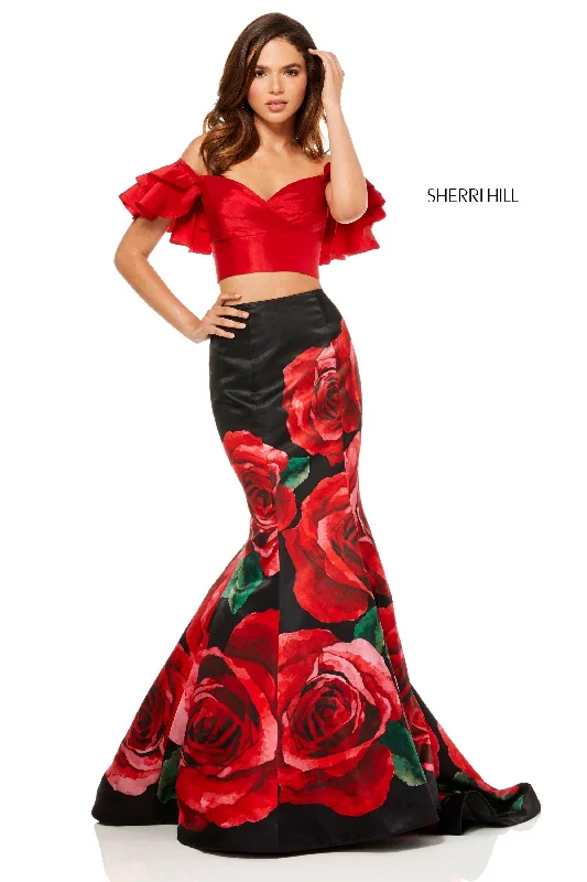 Two piece skirt sets with satin fabric for a night out- -52470