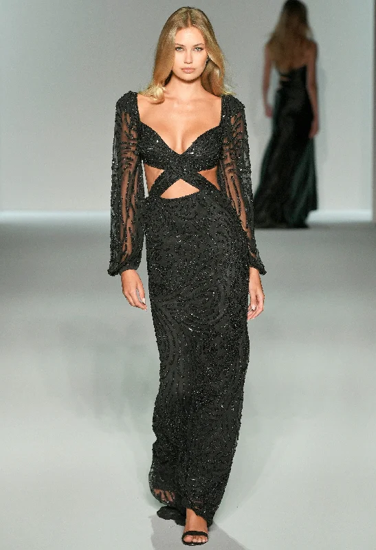 formal dresses for tall women with empire waistlines --57081