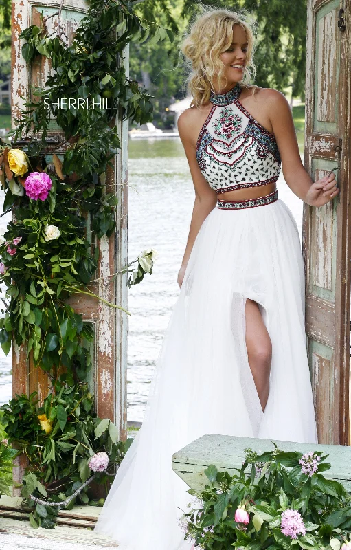 Two piece skirt sets with tiered skirts for a playful look- -50075