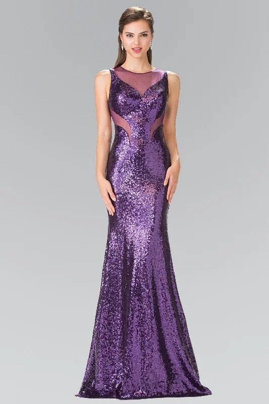 cocktail dresses with floral prints for daytime events --Sleeveless Sequined Dress with Sheer Cutouts by Elizabeth K GL2292 cocktail dresses with floral prints for daytime events --Sleeveless Sequined Dress with Sheer Cutouts by Elizabeth K GL2292