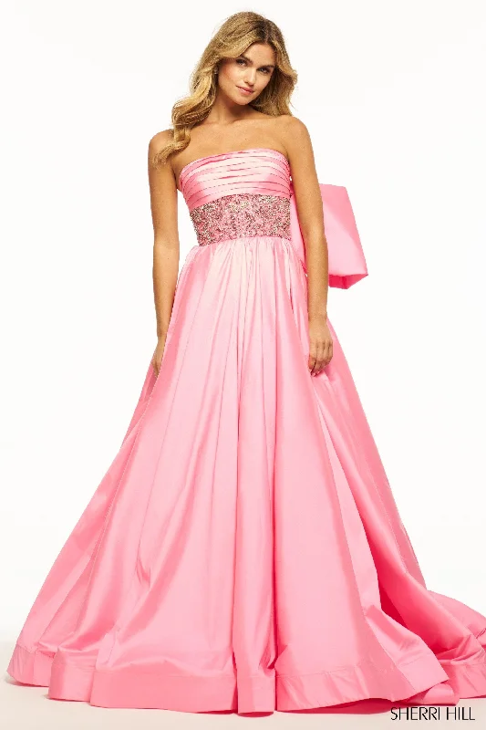 formal dresses for winter galas with fur collars --56016