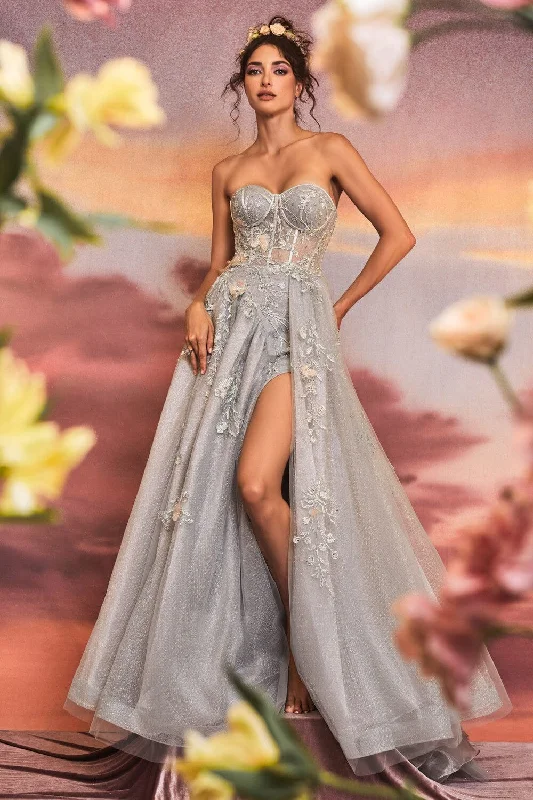 formal dresses with built-in bras for added support --Andrea and Leo A1153 Dress