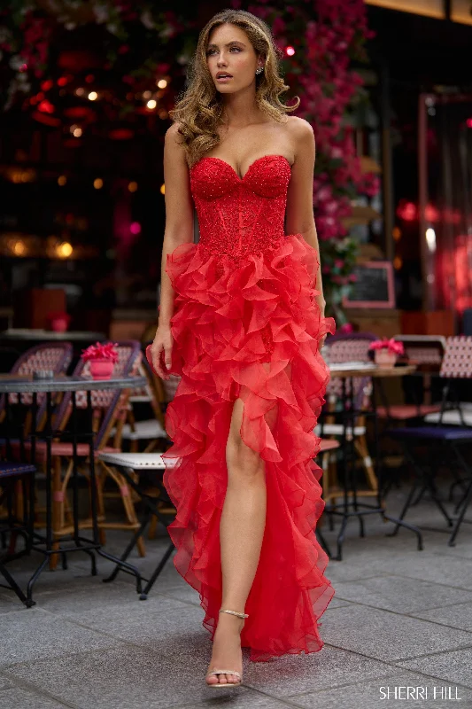 formal dresses for holiday balls with metallic accents --57018