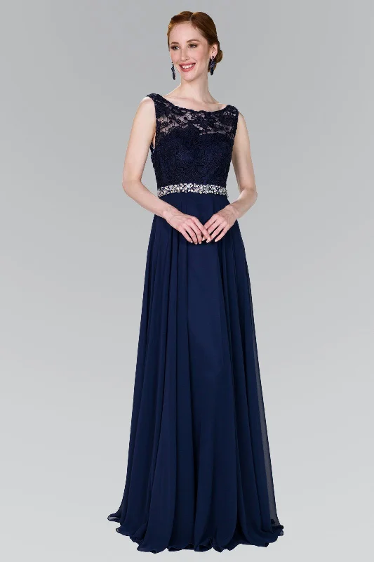 Best wedding guest dresses for casual indoor weddings -Long Lace Bodice Chiffon Dress by Elizabeth K GL2420 Best wedding guest dresses for casual indoor weddings -Long Lace Bodice Chiffon Dress by Elizabeth K GL2420