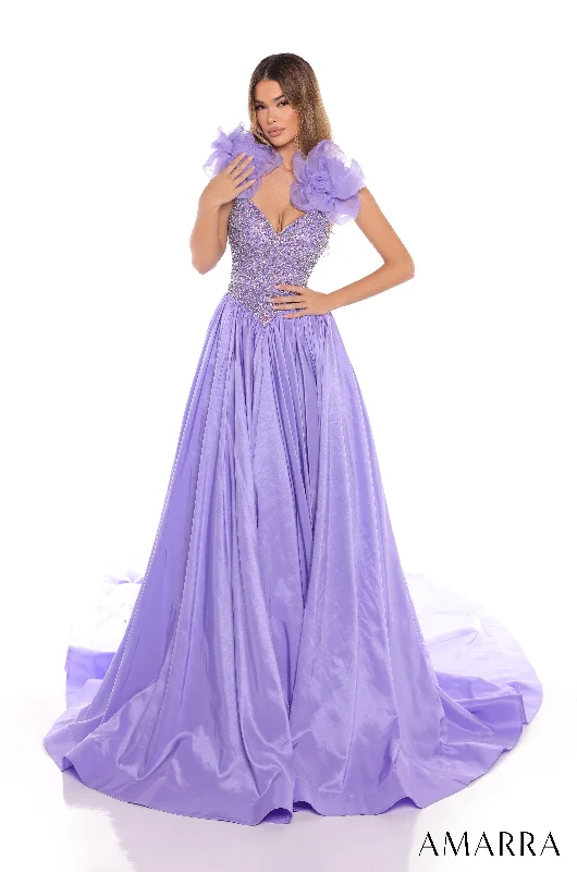 formal dresses for holiday balls with metallic accents --Taffeta Sleeveless A-line Gown by Amarra 88445 formal dresses for holiday balls with metallic accents --Taffeta Sleeveless A-line Gown by Amarra 88445