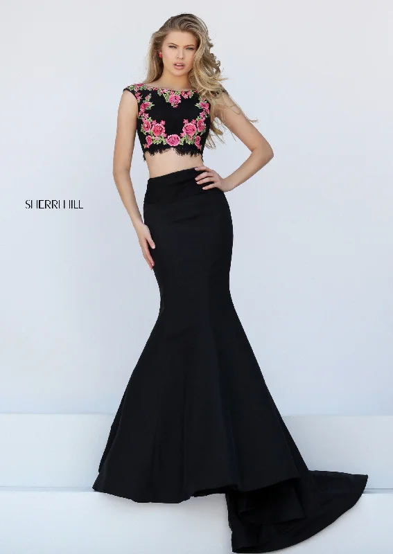 Two piece skirt sets with long sleeves- -50486