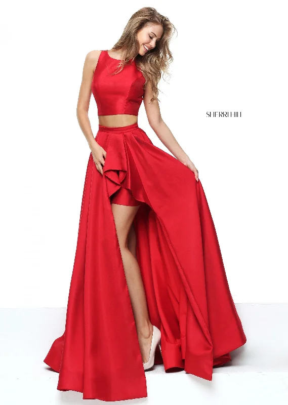 Two piece skirt sets with flowy skirts- -50751