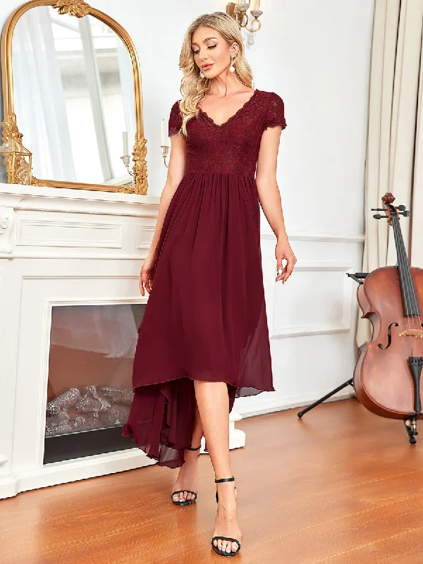 formal dresses with satin fabric for smooth texture --Wholesale Mother of Bridesmaid Dresses with Deep V Neck Short Sleeves formal dresses with satin fabric for smooth texture --Wholesale Mother of Bridesmaid Dresses with Deep V Neck Short Sleeves