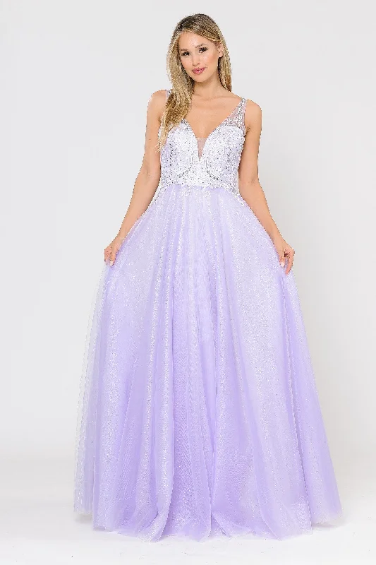 cocktail dresses with embroidered bodices for intricate detail --Long Glitter Dress with Embroidered Bodice by Poly USA 8354 cocktail dresses with embroidered bodices for intricate detail --Long Glitter Dress with Embroidered Bodice by Poly USA 8354