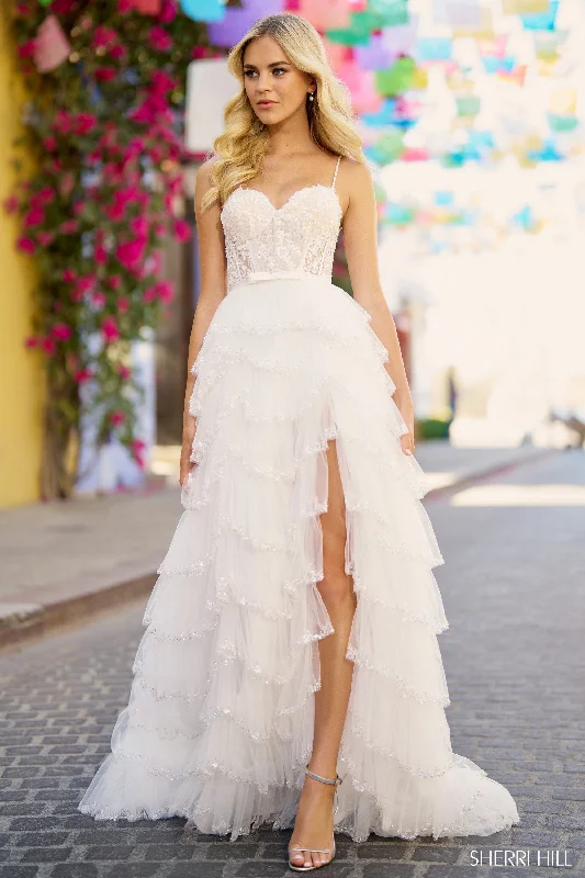 Graduation dresses for winter ceremonies with warm, stylish fabrics -55972