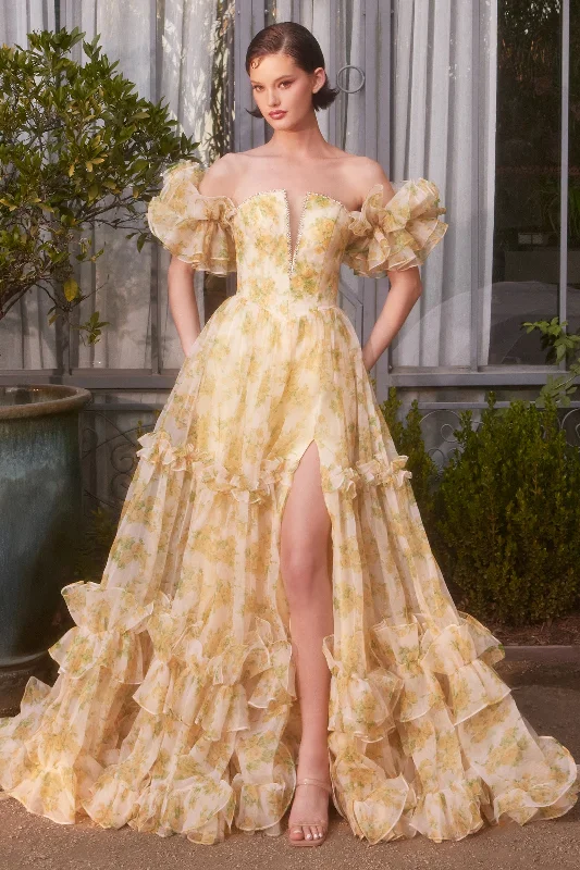 formal dresses for tall women with high slits --Andrea and Leo A1430 Dress