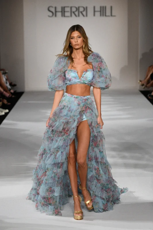 light blue print