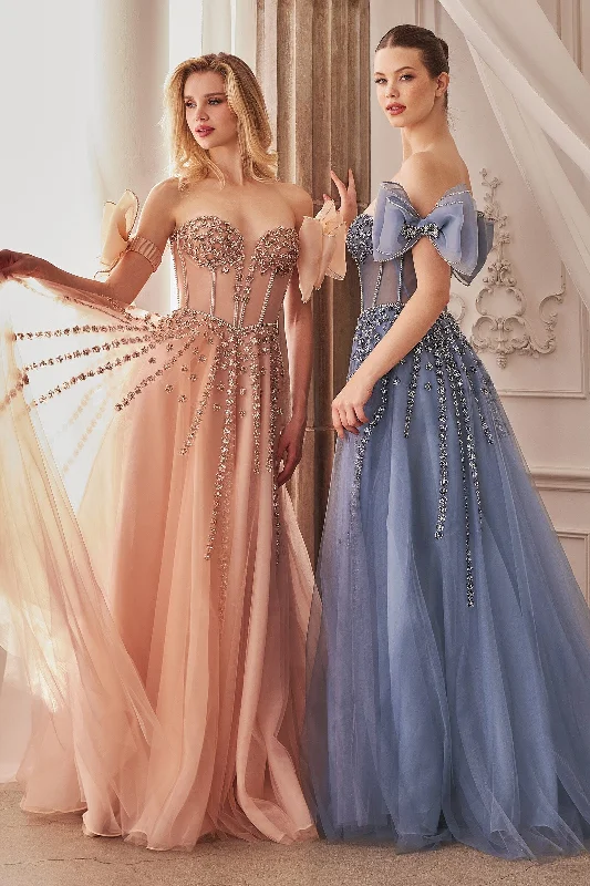 formal dresses with floral embroidery for spring occasions --Andrea and Leo A1338 Dress formal dresses with floral embroidery for spring occasions --Andrea and Leo A1338 Dress