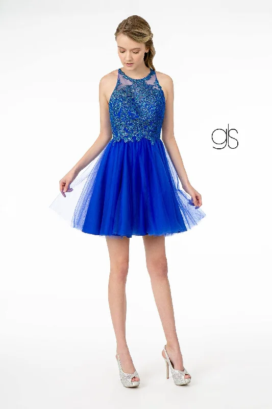 bridesmaid dresses with adjustable straps for comfort fit --Short Tulle Dress with Embroidered Bodice by Elizabeth K GS2809 bridesmaid dresses with adjustable straps for comfort fit --Short Tulle Dress with Embroidered Bodice by Elizabeth K GS2809