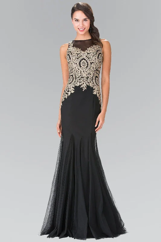 formal dresses for students attending award ceremonies --Sleeveless Illusion Dress with Lace Applique by Elizabeth K GL2283 formal dresses for students attending award ceremonies --Sleeveless Illusion Dress with Lace Applique by Elizabeth K GL2283